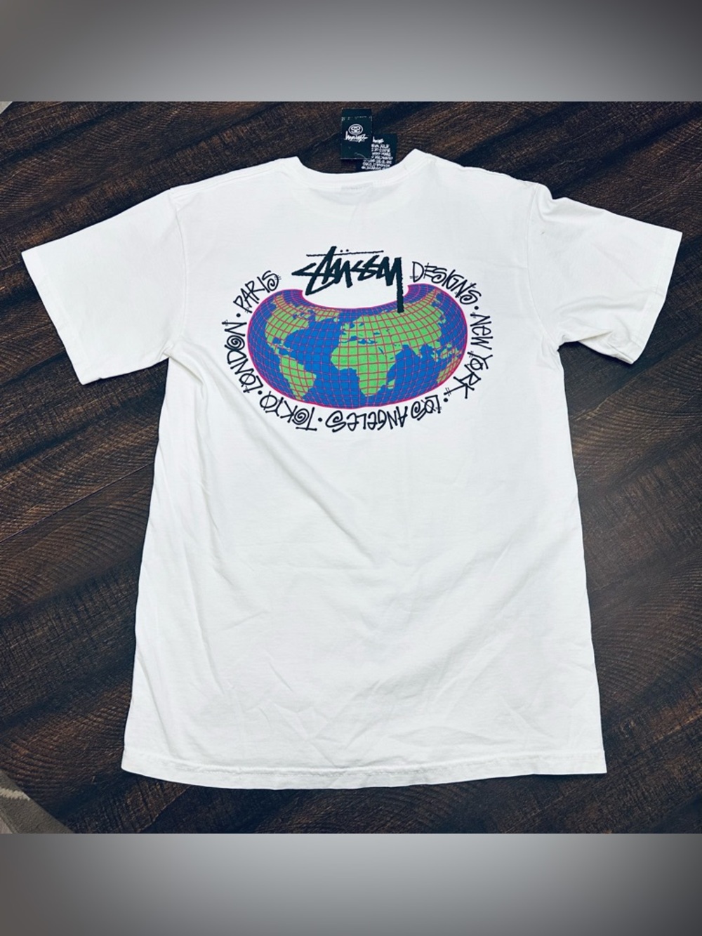 NWT Stussy Global Designs Men’s T-Shirt-Size Small
